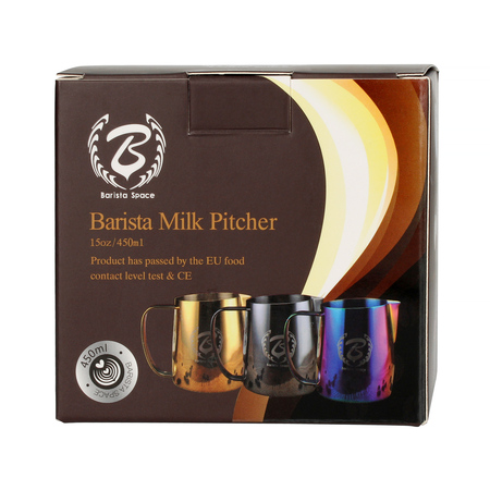 Barista Space Milk Jug Star Night Black 450ml - obrazek 5