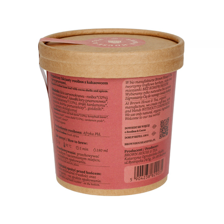 Brown House & Tea - herbata rooibos sypana Rooibos & Cocoa EKO 50 g - obrazek 2