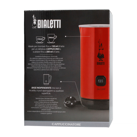 Bialetti Milk Frother MKF02 rosso elektryczny spieniacz do mleka czerwony - obrazek 5