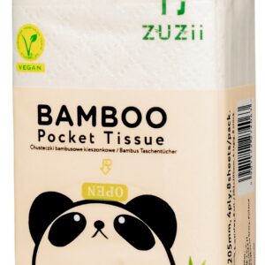 CHUSTECZKI BAMBUSOWE KIESZONKOWE 4 - WARSTWOWE 8 x 8 szt. - ZUZII