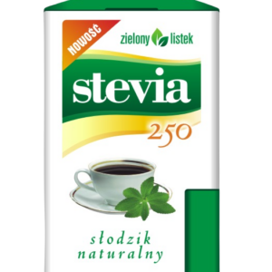 STEVIA PASTYLKI W DOZOWNIKU (250 szt.) 13 g - ZIELONY LISTEK (DOMOS)