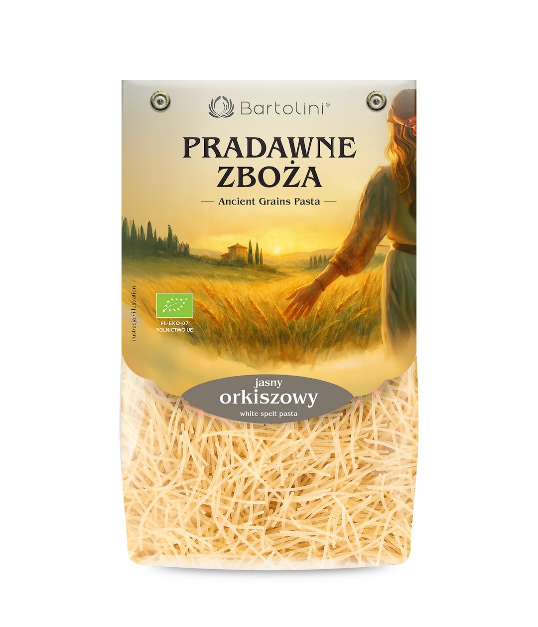 MAKARON (ORKISZOWY) NITKI BIO 250 g - BARTOLINI (PRADAWNE ZBOŻA)