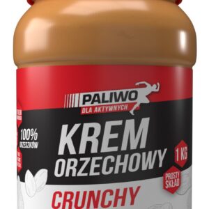 KREM ORZECHOWY CRUNCHY 100 % BEZ DODATKU SOLI I CUKRÓW 1 kg  - PALIWO DLA AKTYWNYCH
