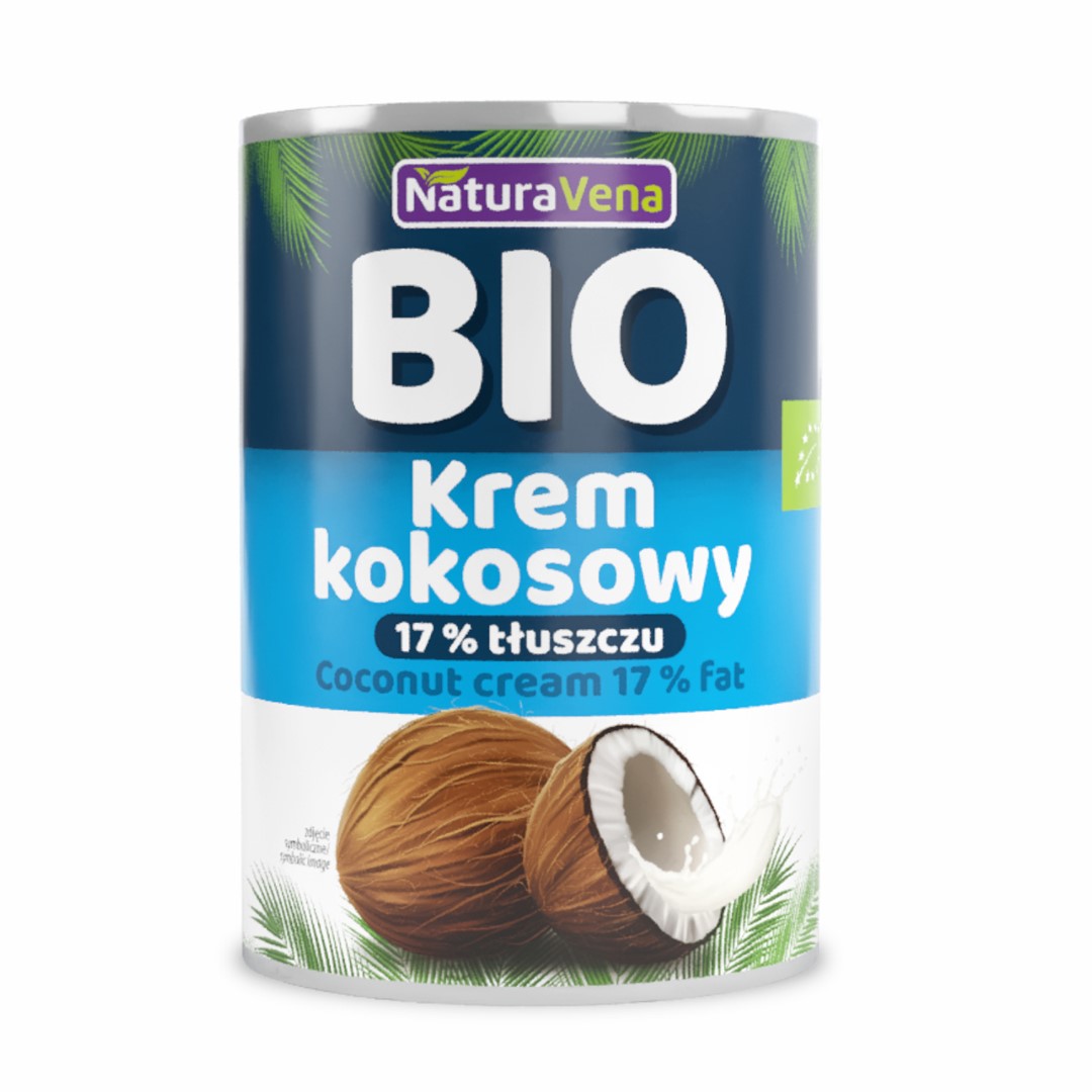 COCONUT MILK - NAPÓJ KOKOSOWY 17 % TŁUSZCZU BIO 400 g - NATURAVENA