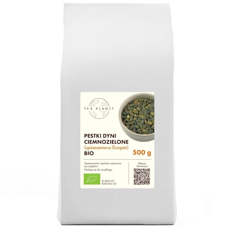 PESTKI DYNI CIEMNOZIELONE (UPRAWIANE W EUROPIE) BIO 500 g – THE PLANET