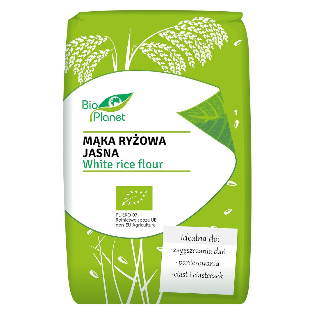 MĄKA RYŻOWA JASNA BIO 500 g - BIO PLANET