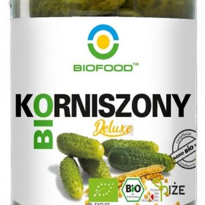 OGÓRKI KORNISZONY DELUXE BEZGLUTENOWE BIO 700 g (400 g) - BIOFOOD