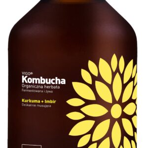 KOMBUCHA Z KURKUMĄ I IMBIREM BEZGLUTENOWA BIO 330 ml - VIGO