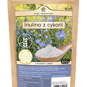 INULINA Z KORZENIA CYKORII BEZGLUTENOWA 300 g - PIĘĆ PRZEMIAN