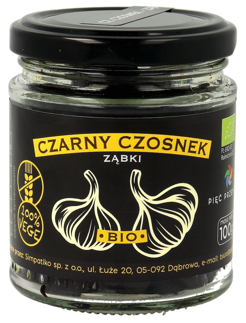 CZARNY CZOSNEK BEZGLUTENOWY BIO 100 g - PIĘĆ PRZEMIAN