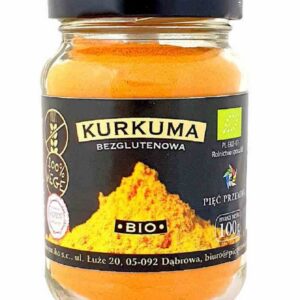 KURKUMA MIELONA BEZGLUTENOWA BIO 100 g - PIĘĆ PRZEMIAN