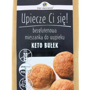 MIESZANKA DO WYPIEKU BUŁEK BEZ DODATKU CUKRÓW BEZGLUTENOWA KETO 310 g - PIĘĆ PRZEMIAN
