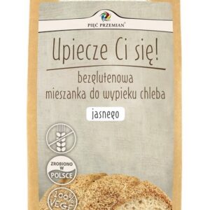MIESZANKA DO WYPIEKU CHLEBA JASNEGO BEZ DODATKU CUKRÓW BEZGLUTENOWA 440 g - PIĘĆ PRZEMIAN