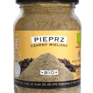 PIEPRZ CZARNY MIELONY BEZGLUTENOWY BIO 100 g - PIĘĆ PRZEMIAN