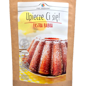 MIESZANKA DO WYPIEKU BABKI BEZ DODATKU CUKRÓW BEZGLUTENOWA 500 g - PIĘĆ PRZEMIAN