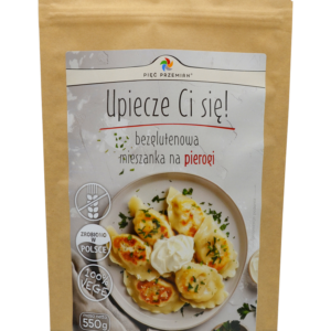 MIESZANKA NA PIEROGI BEZ DODATKU CUKRÓW BEZGLUTENOWA 550 g - PIĘĆ PRZEMIAN