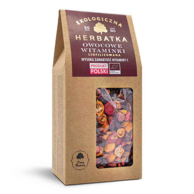 HERBATKA LIOFILIZOWANA OWOCOWE WITAMINKI BIO 80 g – DARY NATURY