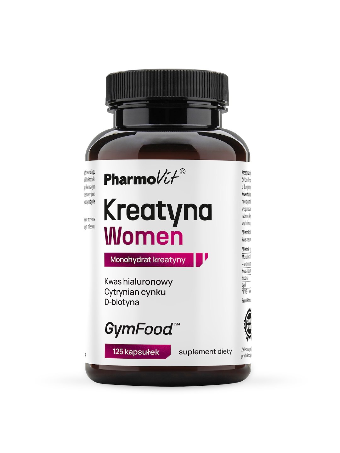 KREATYNA WOMEN BEZGLUTENOWA 125 KAPSUŁEK - PHARMOVIT (GYM FOOD)