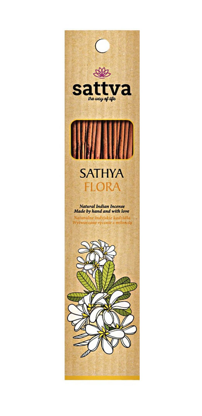 KADZIDEŁKA INDYJSKIE SATHYA FLORA (15 szt.) 30 g - SATTVA (WELLNESS)