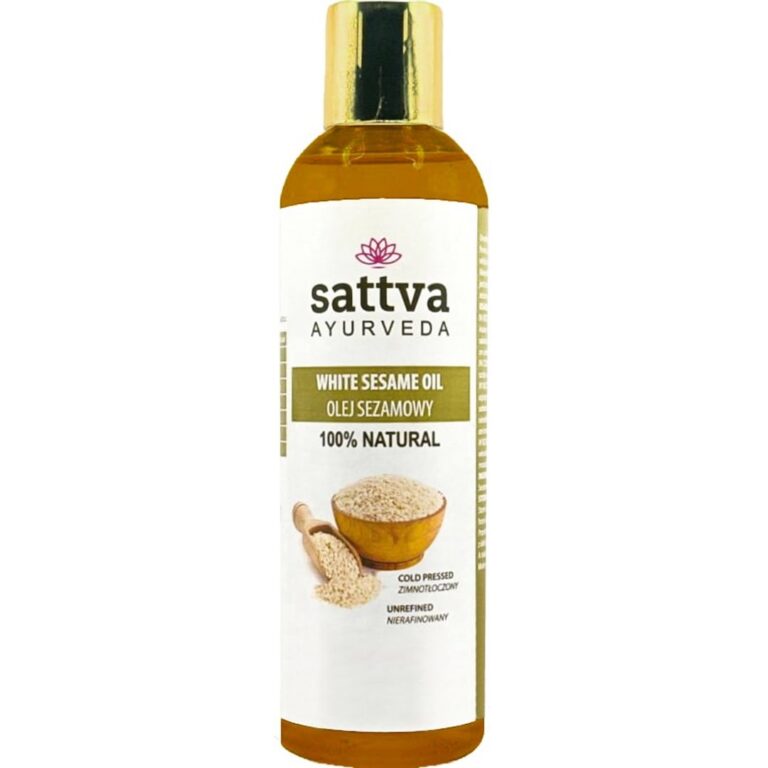 OLEJ SEZAMOWY TŁOCZONY NA ZIMNO 250 ml – SATTVA (FOODS)