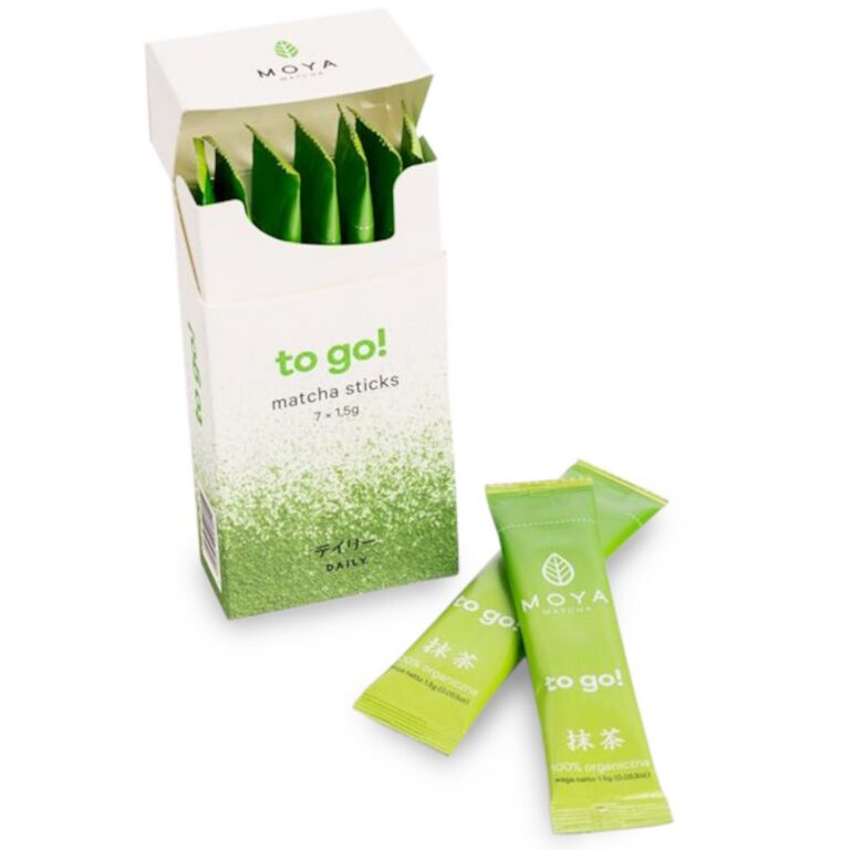 HERBATA ZIELONA MATCHA JAPOŃSKA W SASZETKACH BIO (7 x 1,5 g) 10,5 g – MOYA MATCHA
