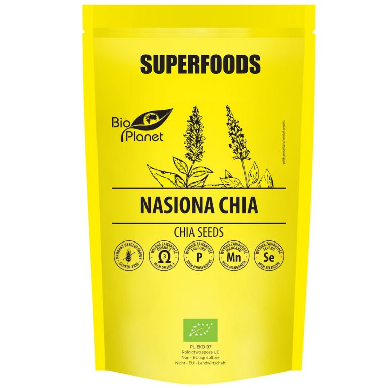CHIA NASIONA BEZGLUTENOWE BIO 250 g – BIO PLANET SUPERFOODS
