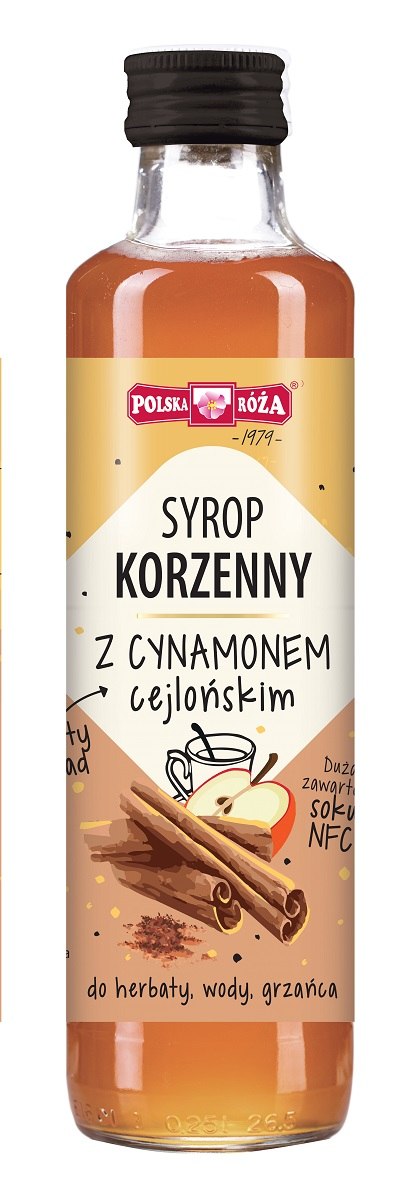 SYROP KORZENNY Z CYNAMONEM 250 ml - POLSKA RÓŻA (PRODUKT SEZONOWY)