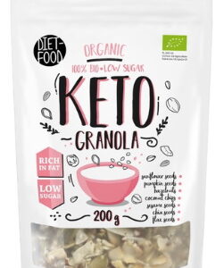 GRANOLA BEZ DODATKU CUKRÓW KETO BIO 200 g - DIET-FOOD