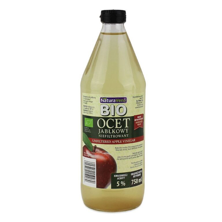 OCET JABŁKOWY 5 % NIEFILTROWANY BIO 750 ml – NATURAVENA