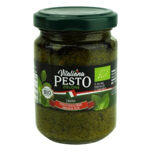 PESTO ZIELONE Z BAZYLII BIO 140 g - VITALIANA