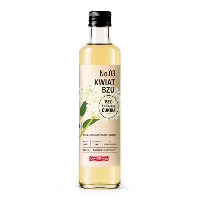 NAPÓJ KWIAT BZU BEZ DODATKU CUKRÓW 250 ml – POLSKA RÓŻA