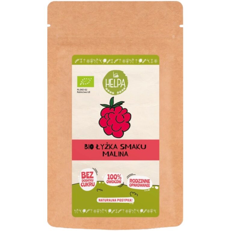 ŁYŻKA SMAKU MALINA (LIOFILIZOWANA SPROSZKOWANA MALINA) BIO 40 g – HELPA