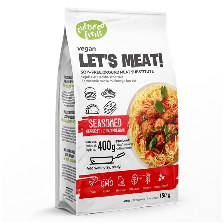ZAMIENNIK MIĘSA MIELONEGO Z PRZYPRAWAMI BEZGLUTENOWY 150 g – CULTURED FOODS