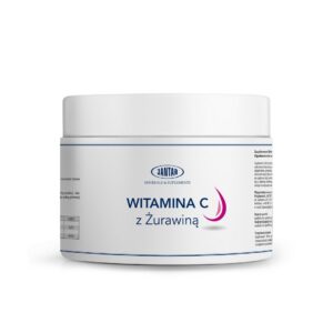 WITAMINA C Z ŻURAWINĄ W PROSZKU (1000 mg) 300 g - JANTAR