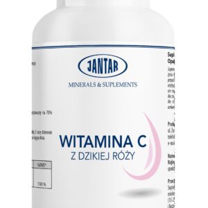 WITAMINA C Z DZIKIEJ RÓŻY (945 mg) 100 KAPSUŁEK - JANTAR