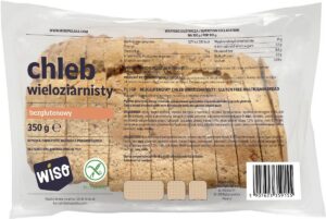 CHLEB WIELOZIARNISTY KROJONY BEZGLUTENOWY 350 g – WISO