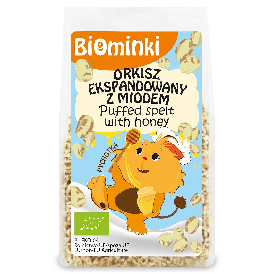 ORKISZ EKSPANDOWANY Z MIODEM BIO 210 g - BIOMINKI
