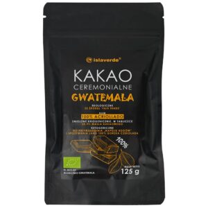 KAKAO CEREMONIALNE - TABLICZKA GORZKA 100 % KAKAO BIO 125 g - ISLAVERDE (SEGURA)
