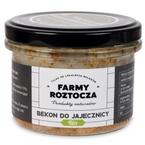 BEKON DO JAJECZNICY BIO 180 g (SŁOIK) - FARMY ROZTOCZA