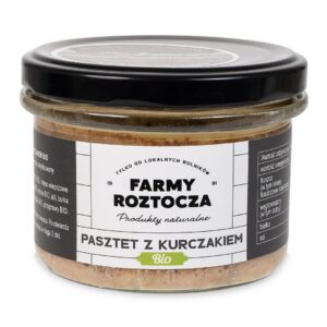 PASZTET DROBIOWO - WIEPRZOWY BIO 180 g (SŁOIK) - FARMY ROZTOCZA