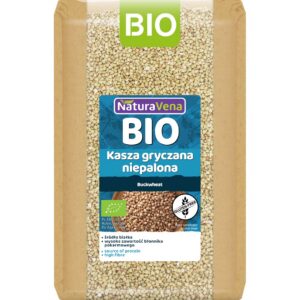 KASZA GRYCZANA NIEPALONA BEZGLUTENOWA BIO 1 kg - NATURAVENA