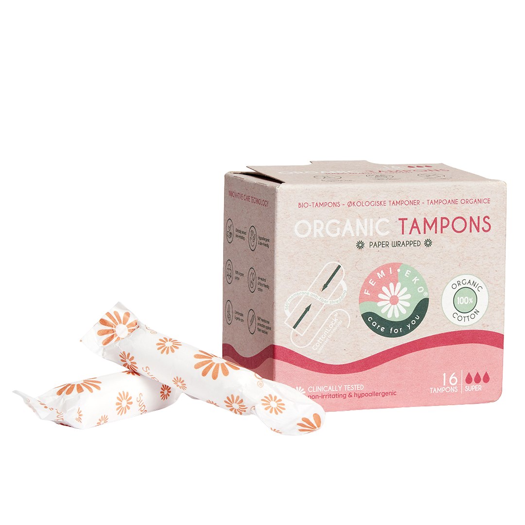 TAMPONY SUPER ECO 16 szt. - FEMI.EKO