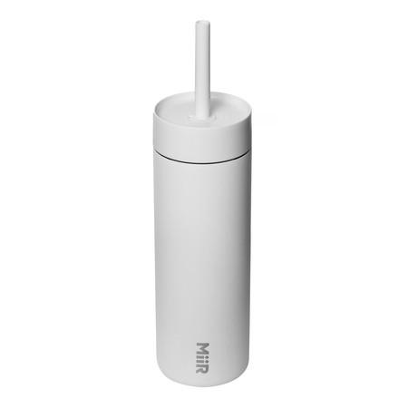 MiiR - Sipper Straw Bottle Biała - Butelka termiczna ze słomką 470ml - obrazek 2