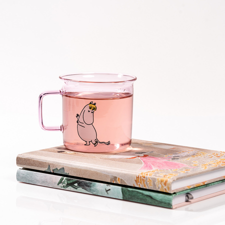 Moomin - Kubek szklany Migotka 350ml różowy - obrazek 4