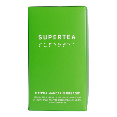 Teministeriet - herbata zielona Supertea Matcha Mandarin EKO 20 saszetek