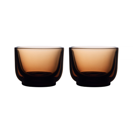 Fellow - zestaw dwóch szklanek Pirch Cortado 120 ml - Bursztynowy