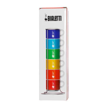 Bialetti Color - Zestaw 6 filiżanek do espresso na stojaku - obrazek 2