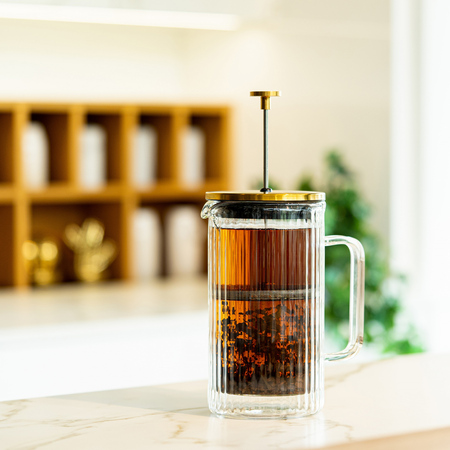 Vialli Design - Tulip French Press złoty mat 1l - obrazek 5