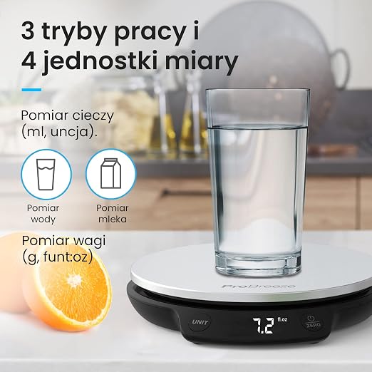Pro Breeze Waga Kuchenna Cyfrowa Precyzyjna ze Stali Nierdzewnej - obrazek 4