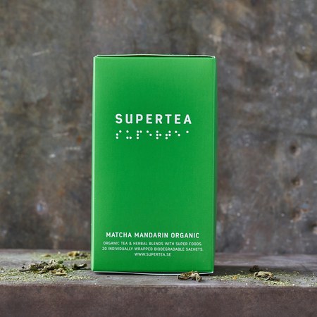 Teministeriet - herbata zielona Supertea Matcha Mandarin EKO 20 saszetek - obrazek 3